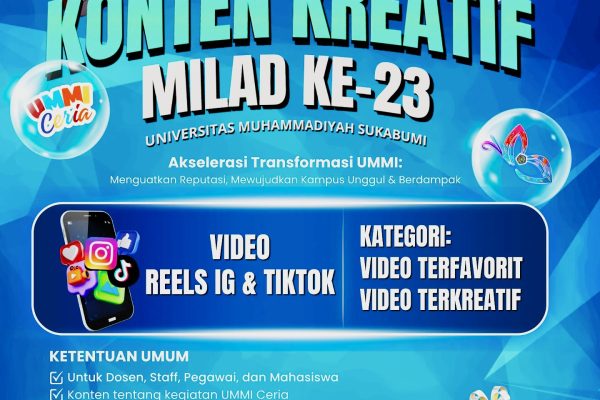 LOMBA KONTEN KREATIF MILAD KE-23 UMMI RESMI DIMULAI!